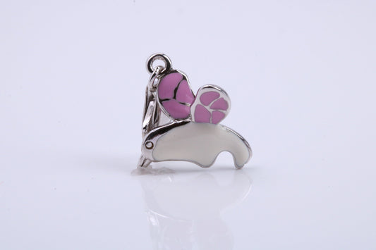 Humming Bird Charm, Traditional Charm, Made from Solid 925 Grade Sterling Silver, Complete with Attachment Link
