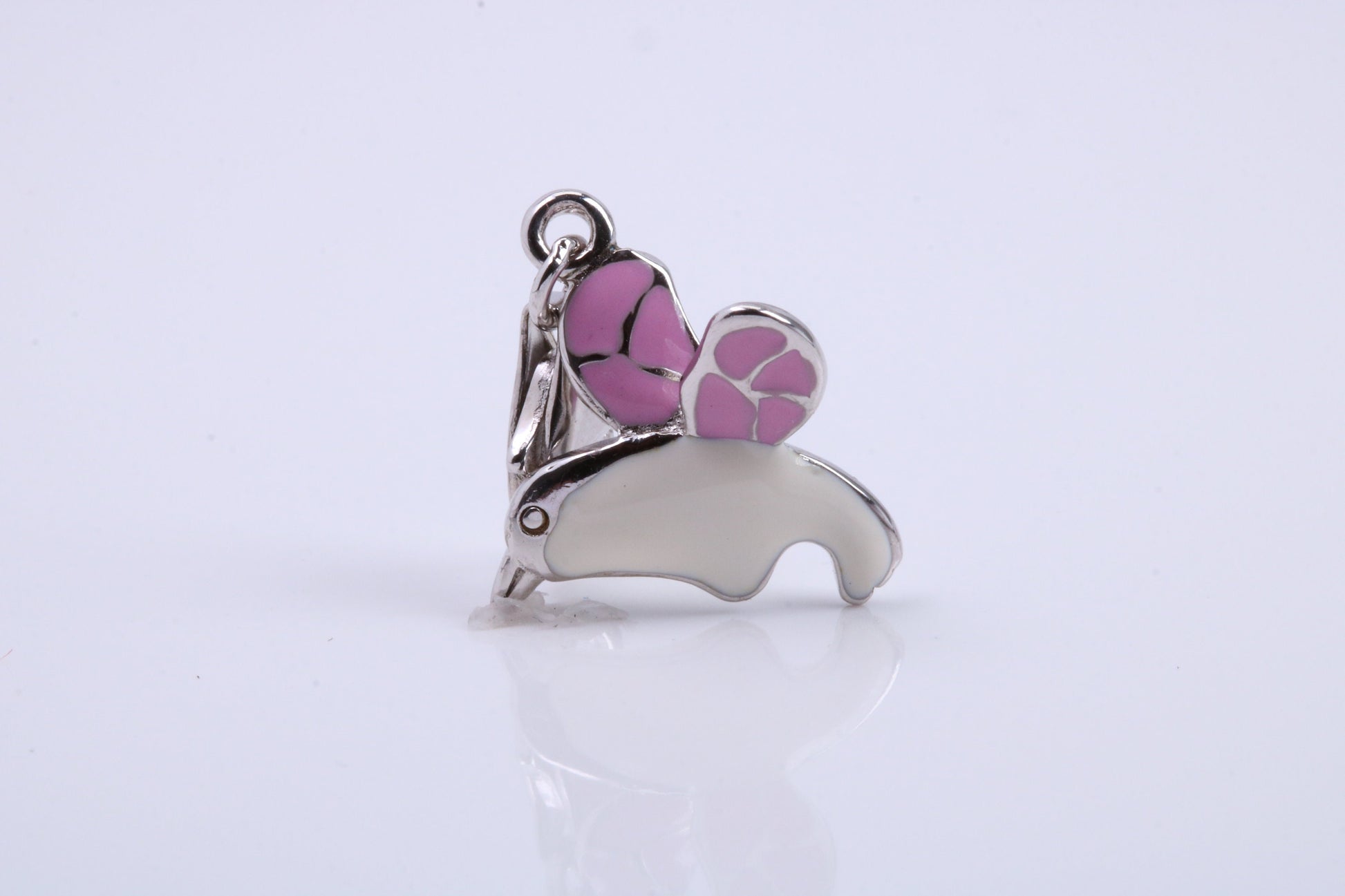 Humming Bird Charm, Traditional Charm, Made from Solid 925 Grade Sterling Silver, Complete with Attachment Link