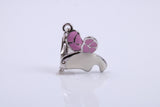 Humming Bird Charm, Traditional Charm, Made from Solid 925 Grade Sterling Silver, Complete with Attachment Link