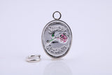 Sweet Sixteen Charm, Traditional Charm, Made from Solid 925 Grade Sterling Silver, Complete with Attachment Link