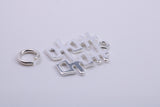 Oriental Writing Charm, Traditional Charm, Made from Solid 925 Grade Sterling Silver, Complete with Attachment Link