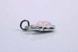 Snail Charm, Traditional Charm, Made from Solid 925 Grade Sterling Silver, Complete with Attachment Link