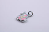 Snail Charm, Traditional Charm, Made from Solid 925 Grade Sterling Silver, Complete with Attachment Link