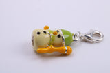 Snowman Charm, Traditional Charm, Made from Solid 925 Grade Sterling Silver, Complete with Attachment Link