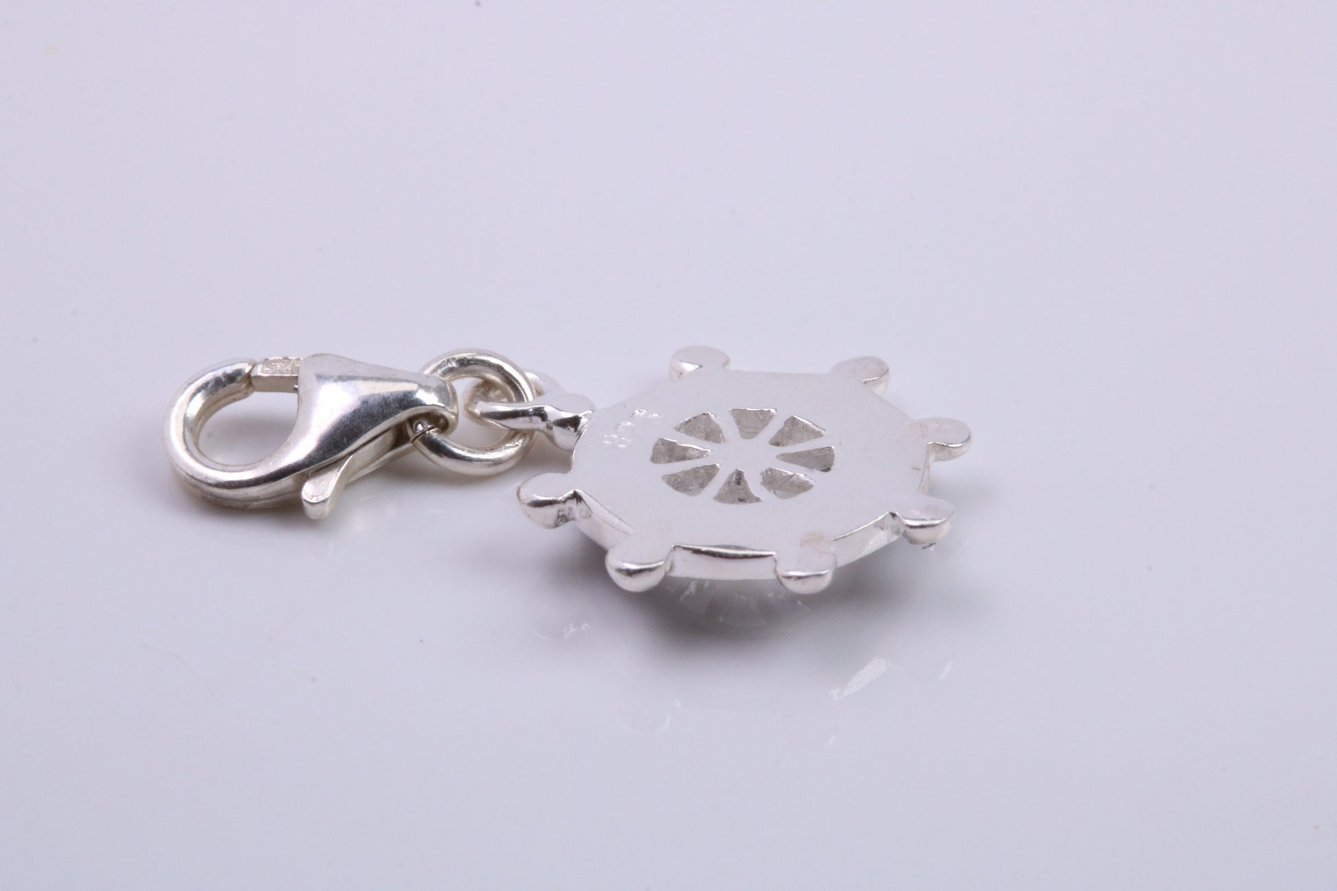 Helm Charm, Traditional Charm, Made from Solid 925 Grade Sterling Silver, Complete with Attachment Link