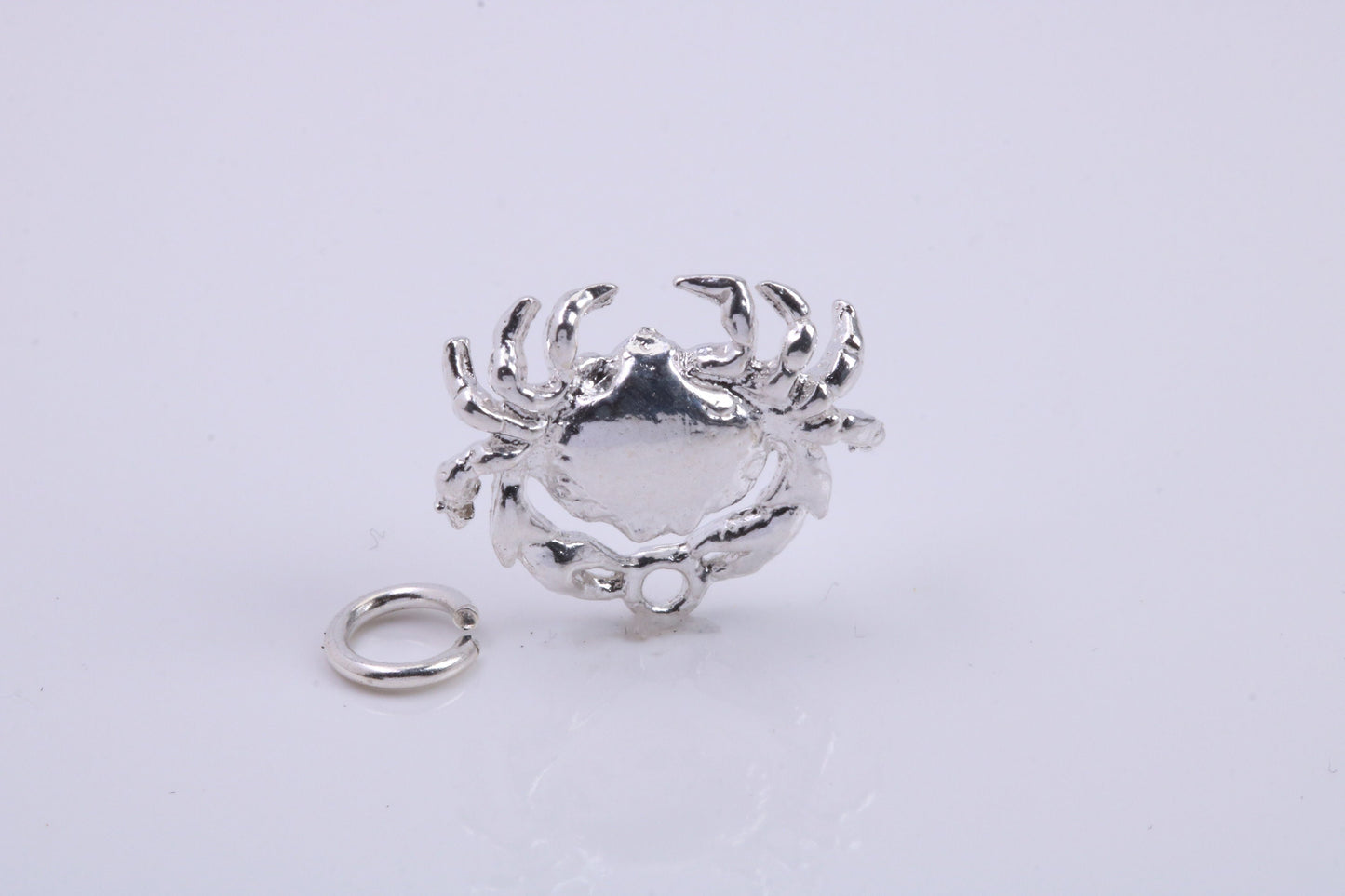 Cancer Zodiac Sign Charm, Traditional Charm, Made from Solid 925 Grade Sterling Silver, Complete with Attachment Link