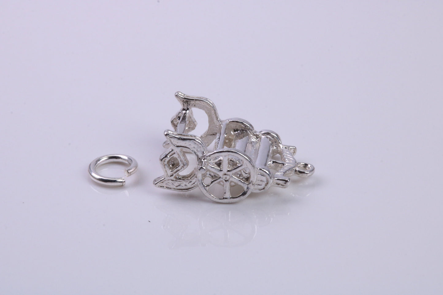 Mangle Charm, Traditional Charm, Made from Solid 925 Grade Sterling Silver, Complete with Attachment Link