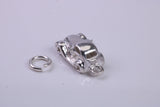 Car Charm, Traditional Charm, Made from Solid 925 Grade Sterling Silver, Complete with Attachment Link
