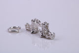 Iconic London Bridge Charm, Traditional Charm, Made from Solid 925 Grade Sterling Silver, Complete with Attachment Link