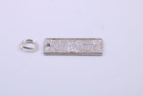 100 Dollar Bill Charm, Traditional Charm, Made from Solid 925 Grade Sterling Silver, Complete with Attachment Link