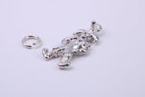 Jester Charm, Traditional Charm, Made from Solid 925 Grade Sterling Silver, Complete with Attachment Link