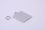 British Flag Charm, Traditional Charm, Made from Solid 925 Grade Sterling Silver, Complete with Attachment Link