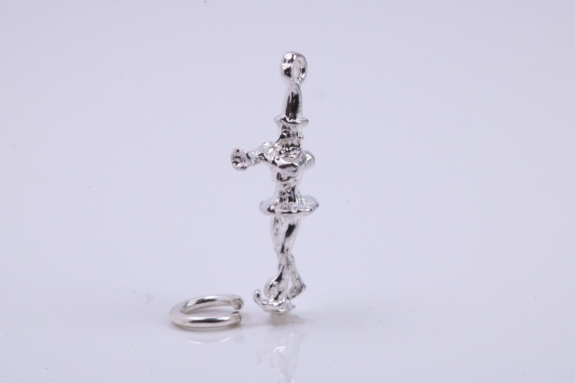 Pied Piper of Hamelin Charm, Traditional Charm, Made from Solid 925 Grade Sterling Silver, Complete with Attachment Link