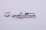 Pied Piper of Hamelin Charm, Traditional Charm, Made from Solid 925 Grade Sterling Silver, Complete with Attachment Link