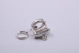 Water Well Charm, Traditional Charm, Made from Solid 925 Grade Sterling Silver, Complete with Attachment Link