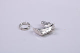 Horse Head Charm, Traditional Charm, Made from Solid 925 Grade Sterling Silver, Complete with Attachment Link