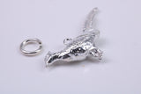 Pheasant Charm, Made from Solid Cast Silver, Complete with Attachment Link
