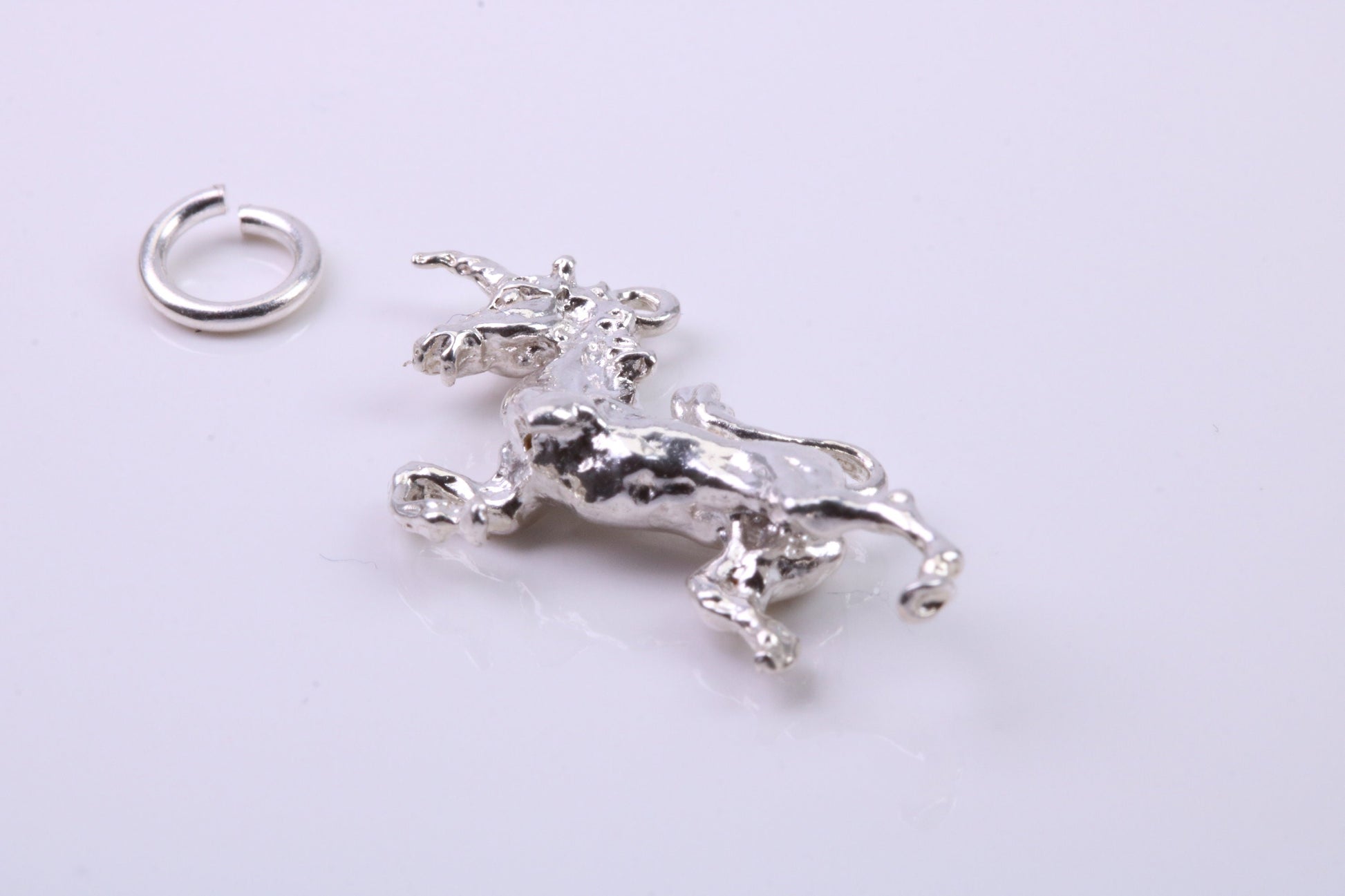 Unicorn Charm, Traditional Charm, Made from Solid 925 Grade Sterling Silver, Complete with Attachment Link