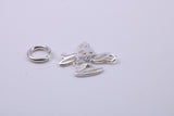 I Love You Charm, Traditional Charm, Made from Solid 925 Grade Sterling Silver, Complete with Attachment Link