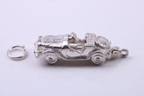 Vintage Car Charm, Traditional Charm, Made from Solid 925 Grade Sterling Silver, Complete with Attachment Link