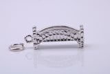 Bridge Charm, Traditional Charm, Made from Solid 925 Grade Sterling Silver, Complete with Attachment Link