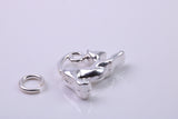 Cat Charm, Traditional Charm, Made from Solid 925 Grade Sterling Silver, Complete with Attachment Link