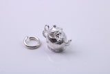 Mouse in Teapot Charm, Made from Solid Cast Silver, Complete with Attachment Link