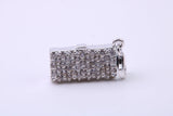 Clutch Bag Charm, Traditional Charm, Made from Solid 925 Grade Sterling Silver, Complete with Attachment Link