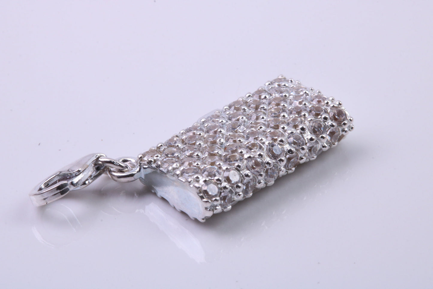 Clutch Bag Charm, Traditional Charm, Made from Solid 925 Grade Sterling Silver, Complete with Attachment Link
