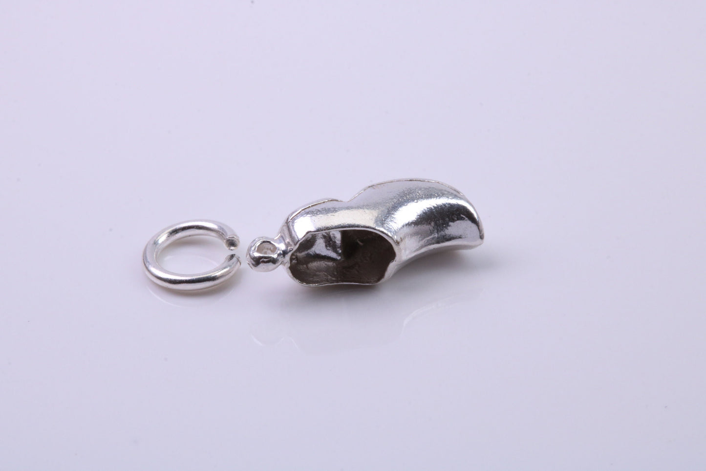 Clog Charm, Traditional Charm, Made from Solid 925 Grade Sterling Silver, Complete with Attachment Link