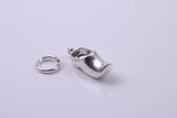 Clog Charm, Traditional Charm, Made from Solid 925 Grade Sterling Silver, Complete with Attachment Link