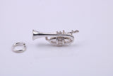 Tuba Charm, Traditional Charm, Made from Solid 925 Grade Sterling Silver, Complete with Attachment Link