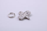 Camping Charm, Traditional Charm, Made from Solid 925 Grade Sterling Silver, Complete with Attachment Link