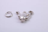 Coffee Pot Charm, Traditional Charm, Made from Solid 925 Grade Sterling Silver, Complete with Attachment Link