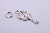 Spiral of Life Charm, Traditional Charm, Made from Solid 925 Grade Sterling Silver, Complete with Attachment Link