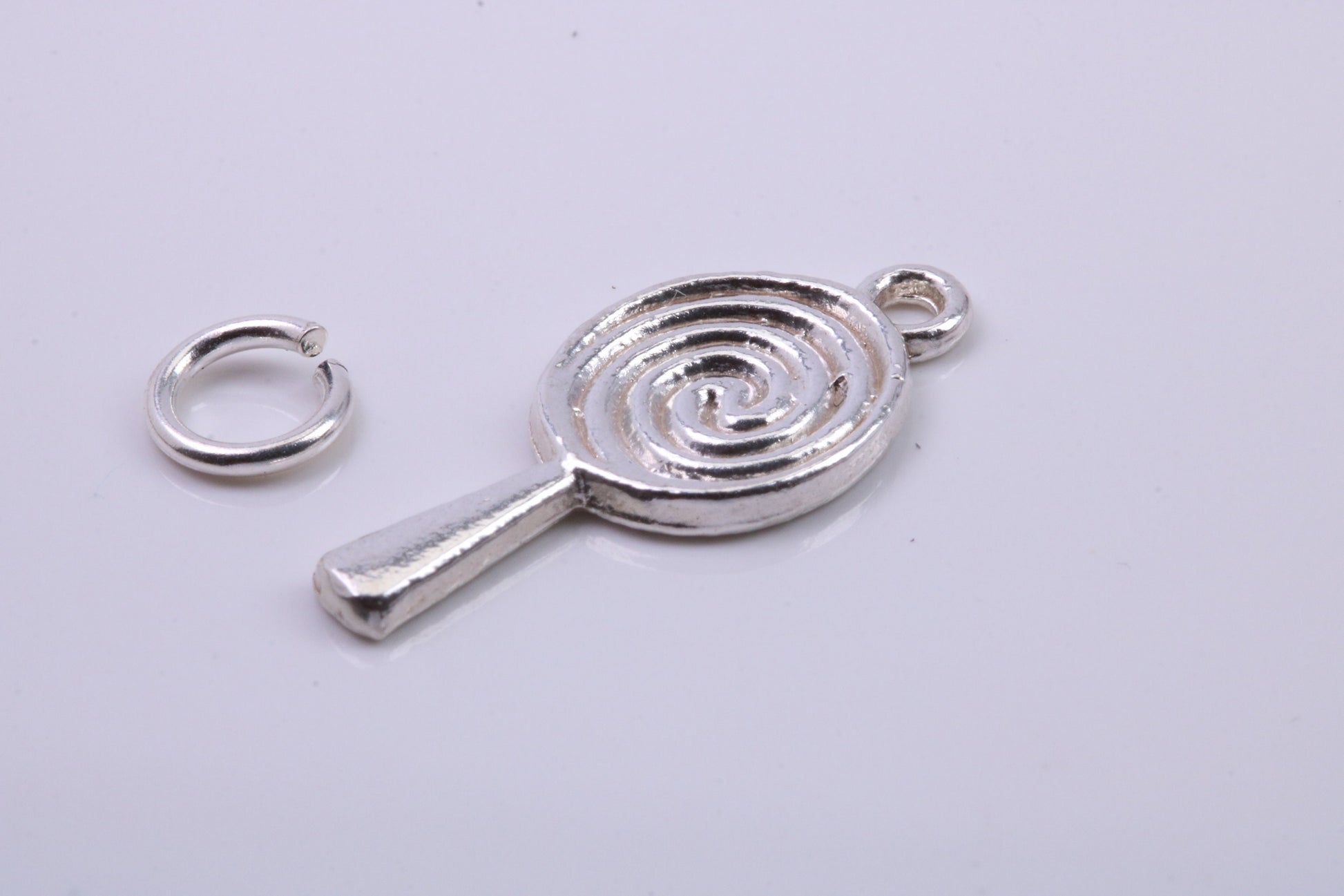 Spiral of Life Charm, Traditional Charm, Made from Solid 925 Grade Sterling Silver, Complete with Attachment Link
