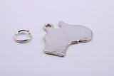 Australia Charm, Traditional Charm, Made from Solid 925 Grade Sterling Silver, Complete with Attachment Link