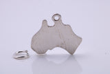 Australia Charm, Traditional Charm, Made from Solid 925 Grade Sterling Silver, Complete with Attachment Link