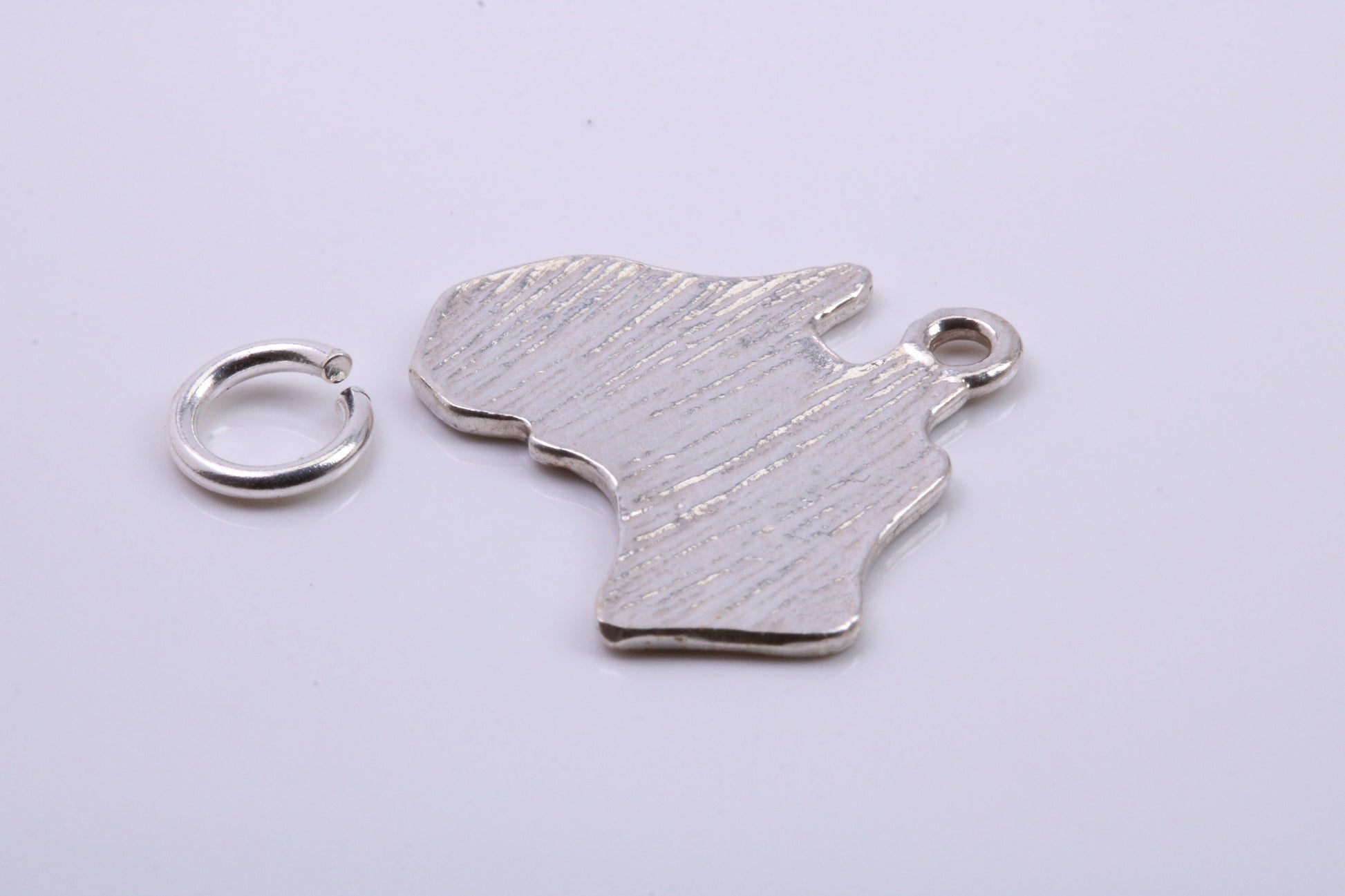 Australia Charm, Traditional Charm, Made from Solid 925 Grade Sterling Silver, Complete with Attachment Link