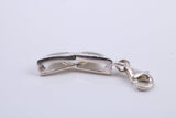 Spectacles Charm, Traditional Charm, Made from Solid 925 Grade Sterling Silver, Complete with Attachment Link