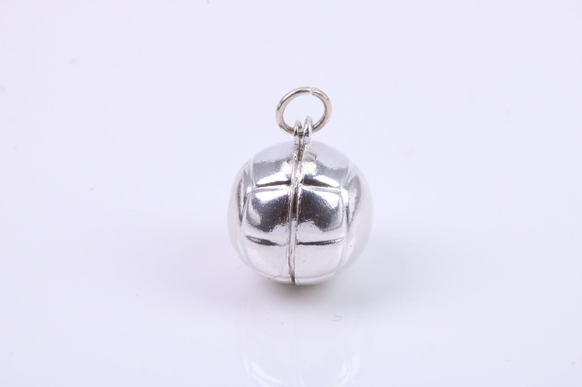 Foot Ball Charm, Traditional Charm, Made from Solid 925 Grade Sterling Silver, Complete with Attachment Link