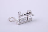 Sewing Machine Charm, Traditional Charm, Made from Solid 925 Grade Sterling Silver, Complete with Attachment Link