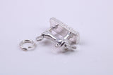 Sewing Machine Charm, Traditional Charm, Made from Solid 925 Grade Sterling Silver, Complete with Attachment Link