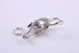 Magic Genie Lamp Charm, Traditional Charm, Made from Solid 925 Grade Sterling Silver, Complete with Attachment Link