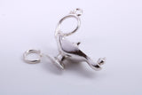 Magic Genie Lamp Charm, Traditional Charm, Made from Solid 925 Grade Sterling Silver, Complete with Attachment Link