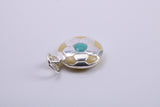 Foot Ball Charm, Traditional Charm, Made from Solid 925 Grade Sterling Silver, Complete with Attachment Link