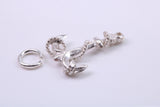 Anchor Charm, Traditional Charm, Made from Solid 925 Grade Sterling Silver, Complete with Attachment Link