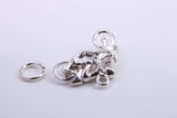 Biker Charm, Traditional Charm, Made from Solid 925 Grade Sterling Silver, Complete with Attachment Link