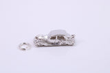 Vintage Car Charm, Traditional Charm, Made from Solid 925 Grade Sterling Silver, Complete with Attachment Link