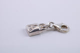 Padlock Charm, Traditional Charm, Made from Solid 925 Grade Sterling Silver, Complete with Attachment Link